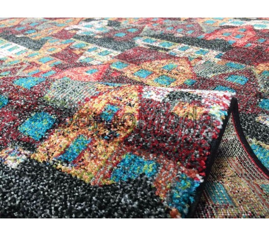 Синтетический ковер Rainbow 14 Colors 4115a Black - высокое качество по лучшей цене в Украине изображение 3.