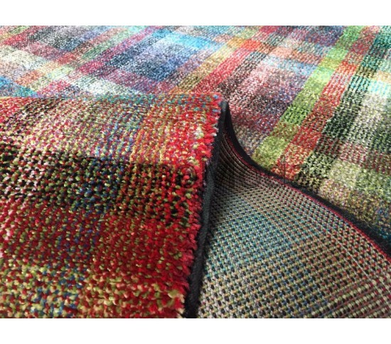 Синтетичний килим Rainbow 14 Colors 4142b Black - Висока якість за найкращою ціною в Україні зображення 2.