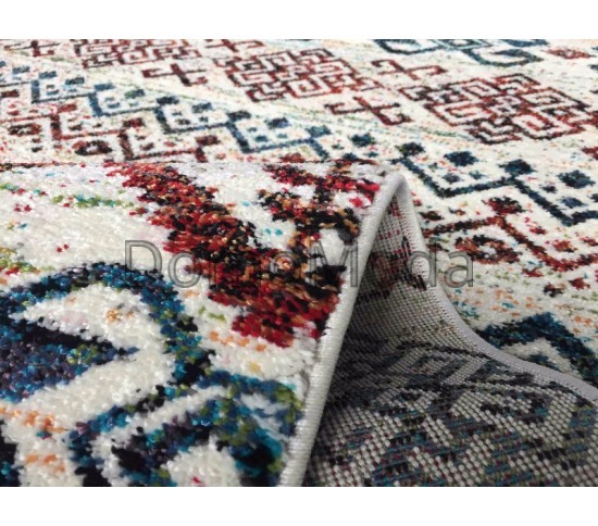 Синтетичний килим Rainbow 14 Colors 7477a Cream - Висока якість за найкращою ціною в Україні зображення 3.