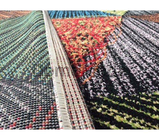 Синтетичний килим Rainbow 14 Colors 7516a Black - Висока якість за найкращою ціною в Україні зображення 2.