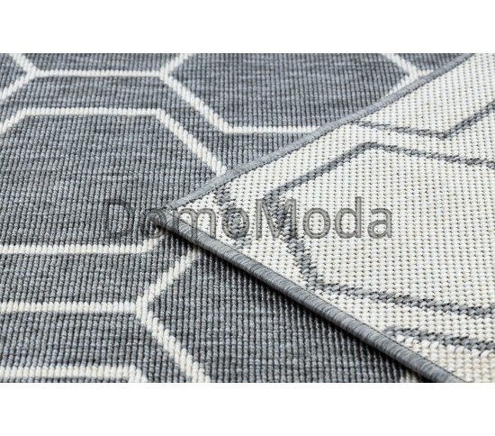 Безворсовый ковер SPRING 20404332 grey Купить в интернет магазине ДомоМода фото 6 Безворсовый ковер SPRING 20404332 grey - высокое качество по лучшей цене в Украине изображение 6.