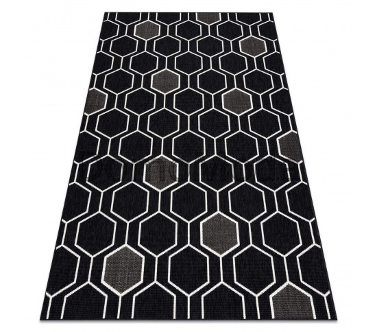 Безворсовый ковер SPRING 20404993 black Купить в интернет магазине ДомоМода Безворсовый ковер SPRING 20404993 black - высокое качество по лучшей цене в Украине