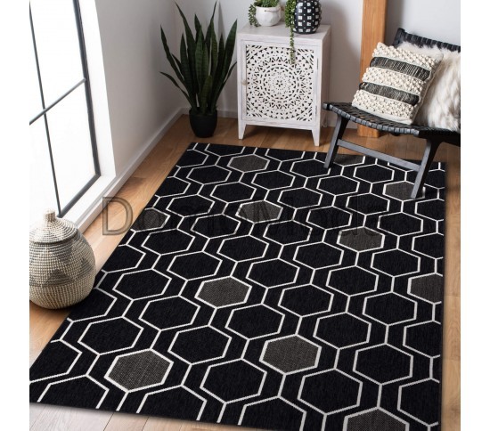 Безворсовый ковер SPRING 20404993 black Купить в интернет магазине ДомоМода фото 6 Безворсовый ковер SPRING 20404993 black - высокое качество по лучшей цене в Украине изображение 6.