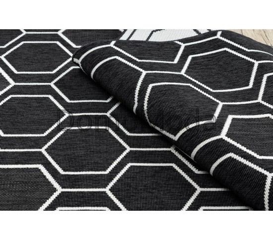 Безворсовый ковер SPRING 20404993 black Купить в интернет магазине ДомоМода фото 4 Безворсовый ковер SPRING 20404993 black - высокое качество по лучшей цене в Украине изображение 4.