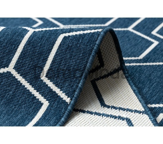 Безворсовый ковер SPRING 20404994 blue Купить в интернет магазине ДомоМода фото 3 Безворсовый ковер SPRING 20404994 blue - высокое качество по лучшей цене в Украине изображение 3.