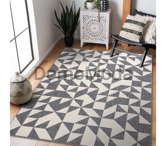 Безворсовый ковер SPRING 20414332 grey Купить в интернет магазине ДомоМода фото 2 Безворсовый ковер SPRING 20414332 grey - высокое качество по лучшей цене в Украине изображение 2.