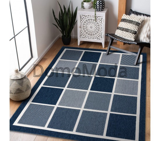 Безворсовый ковер SPRING 20426994 blue Купить в интернет магазине ДомоМода фото 2 Безворсовый ковер SPRING 20426994 blue - высокое качество по лучшей цене в Украине изображение 2.