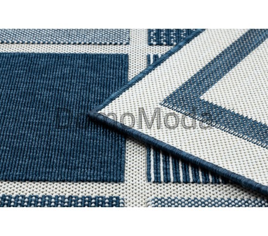 Безворсовый ковер SPRING 20426994 blue Купить в интернет магазине ДомоМода фото 9 Безворсовый ковер SPRING 20426994 blue - высокое качество по лучшей цене в Украине изображение 9.