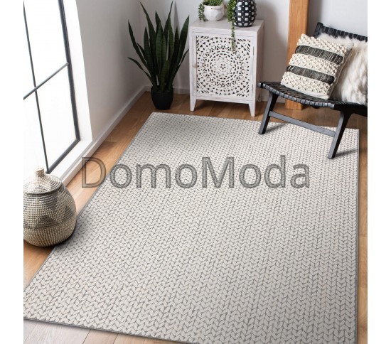 Безворсовый ковер SPRING 20467332 cream-grey Купить в интернет магазине ДомоМода фото 2 Безворсовый ковер SPRING 20467332 cream-grey - высокое качество по лучшей цене в Украине изображение 2.