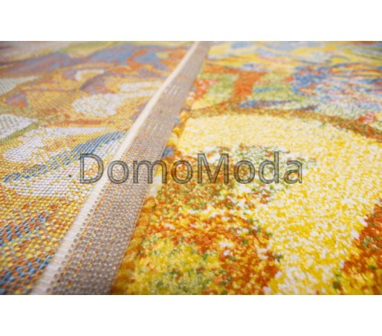 Синтетичний килим Texas Al14B Yellow-White - Висока якість за найкращою ціною в Україні зображення 2.