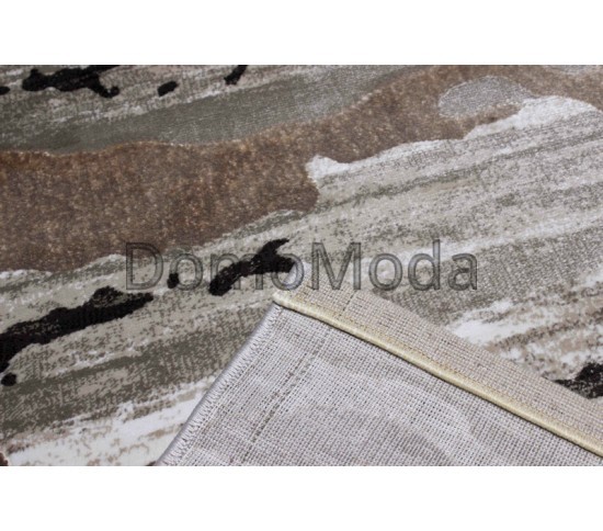 Синтетичний килим Vogue 9851A D.BEIGE-BLACK - Висока якість за найкращою ціною в Україні зображення 3.