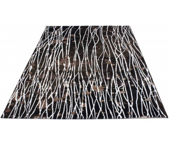 Синтетичний килим Vogue 9896A BLACK-CREAM - Висока якість за найкращою ціною в Україні