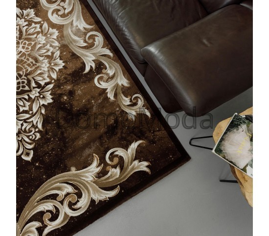 Синтетический ковер Vogue AA31A d.brown-d.beige Купить в интернет магазине ДомоМода фото 4 Синтетический ковер Vogue AA31A d.brown-d.beige - высокое качество по лучшей цене в Украине изображение 4.