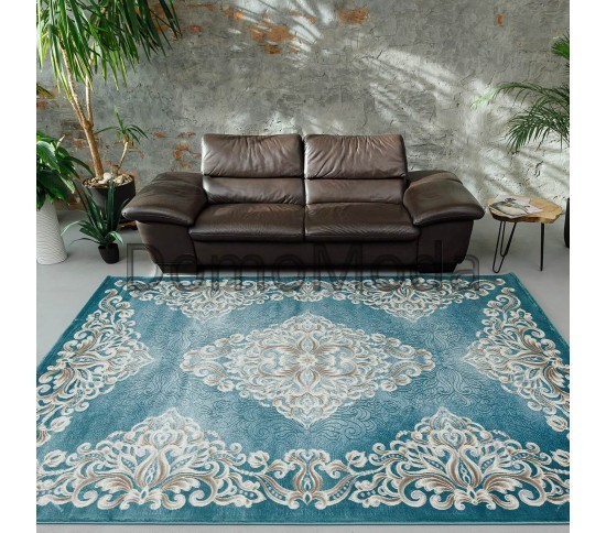 Синтетичний килим Vogue AG72A turkuaz-d.beige - Висока якість за найкращою ціною в Україні зображення 4.