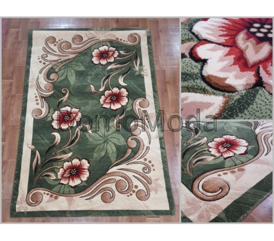 Синтетичний килим Virizka 168 green - Висока якість за найкращою ціною в Україні зображення 2.