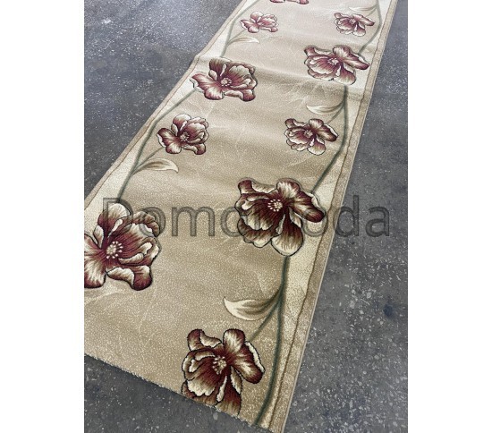 Синтетична килимова доріжка Virizka 8880 BEIGE - Висока якість за найкращою ціною в Україні зображення 3.