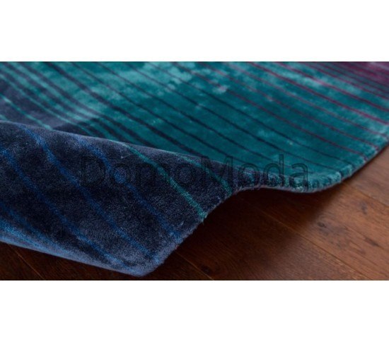 Ковер из вискозы Holborn Stripe Indigo Купить в интернет магазине ДомоМода фото 3 Ковер из вискозы Holborn Stripe Indigo - высокое качество по лучшей цене в Украине изображение 3.