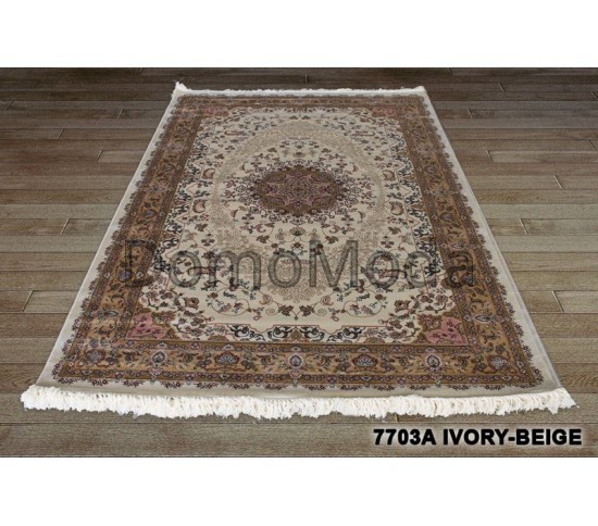 Ковер из вискозы Marakesh 7703A ivory-beige Купить в интернет магазине ДомоМода Ковер из вискозы Marakesh 7703A ivory-beige - высокое качество по лучшей цене в Украине