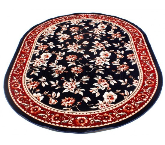 Килим з віскози Queen 2844A dark blue - Висока якість за найкращою ціною в Україні зображення 5.