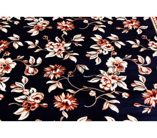 Килим з віскози Queen 2844A dark blue - Висока якість за найкращою ціною в Україні зображення 3.