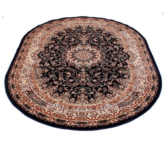 Килим з віскози Queen 6860A dark blue - Висока якість за найкращою ціною в Україні