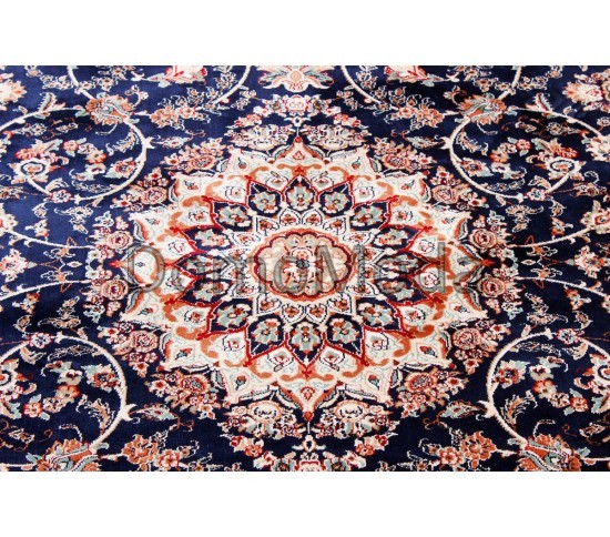 Килим з віскози Queen 6860A dark blue - Висока якість за найкращою ціною в Україні зображення 3.