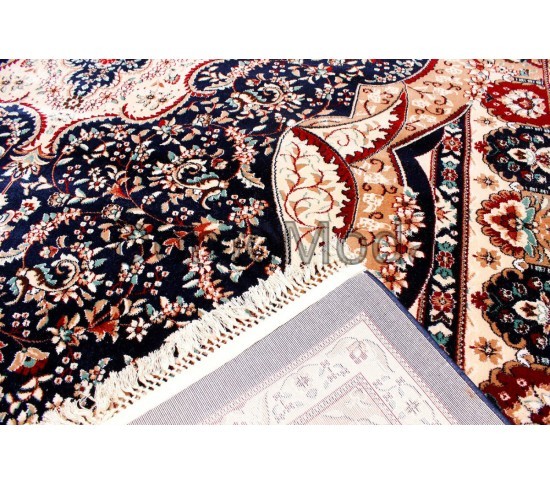 Килим з віскози Queen 6865A dark blue - Висока якість за найкращою ціною в Україні зображення 2.