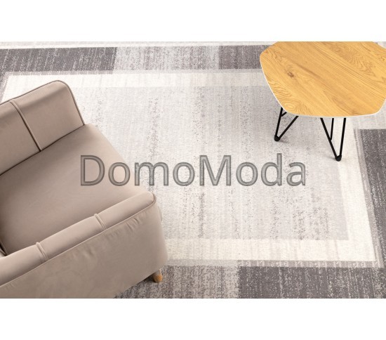 Вовняний килим ANGEL 6232 / 52022 Geometric, frame beige / grey Купити в інтернет магазині ДомоМода фото 5 Вовняний килим ANGEL 6232 / 52022 Geometric, frame beige / grey - Висока якість за найкращою ціною в Україні зображення 5.