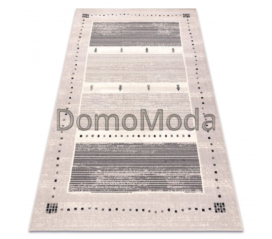 Вовняний килим ANGEL 6553 / 52022 Stripes, frame beige / grey - Висока якість за найкращою ціною в Україні