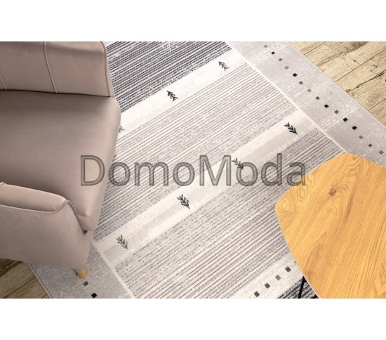 Вовняний килим ANGEL 6553 / 52022 Stripes, frame beige / grey - Висока якість за найкращою ціною в Україні зображення 6.