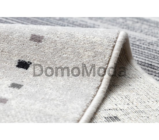 Вовняний килим ANGEL 6553 / 52022 Stripes, frame beige / grey - Висока якість за найкращою ціною в Україні зображення 5.