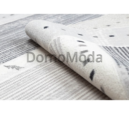 Вовняний килим ANGEL 6553 / 52022 Stripes, frame beige / grey - Висока якість за найкращою ціною в Україні зображення 4.