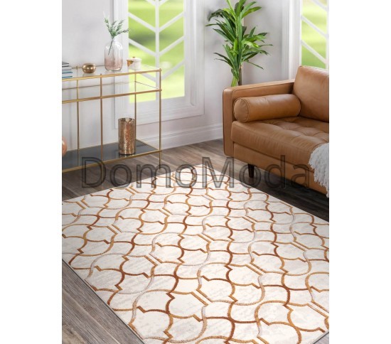 Вовняний килим ANGEL 7905 / 52822 Ornament, art deco beige / gold Купити в інтернет магазині ДомоМода фото 2 Вовняний килим ANGEL 7905 / 52822 Ornament, art deco beige / gold - Висока якість за найкращою ціною в Україні зображення 2.