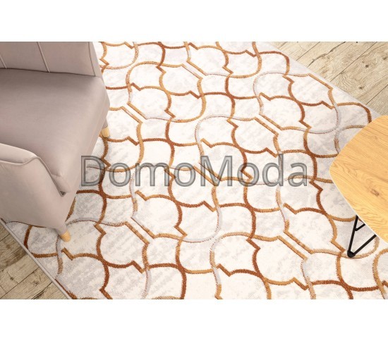 Вовняний килим ANGEL 7905 / 52822 Ornament, art deco beige / gold Купити в інтернет магазині ДомоМода фото 3 Вовняний килим ANGEL 7905 / 52822 Ornament, art deco beige / gold - Висока якість за найкращою ціною в Україні зображення 3.