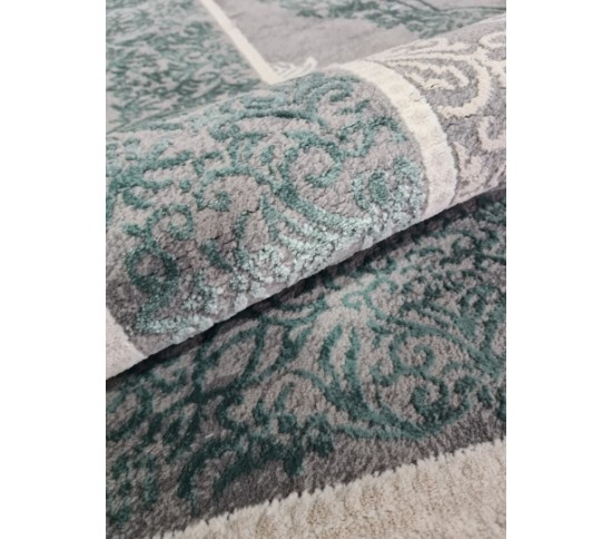 Синтетический  ковер LUXURY 05986D BEIGE-L.TURQUOISE Купить в интернет магазине ДомоМода фото 2 Синтетический  ковер LUXURY 05986D BEIGE-L.TURQUOISE - высокое качество по лучшей цене в Украине изображение 2.