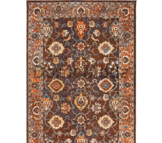 Шерстяний килим NATURAL Passion 3853A Brown-Dark Yellow - Висока якість за найкращою ціною в Україні