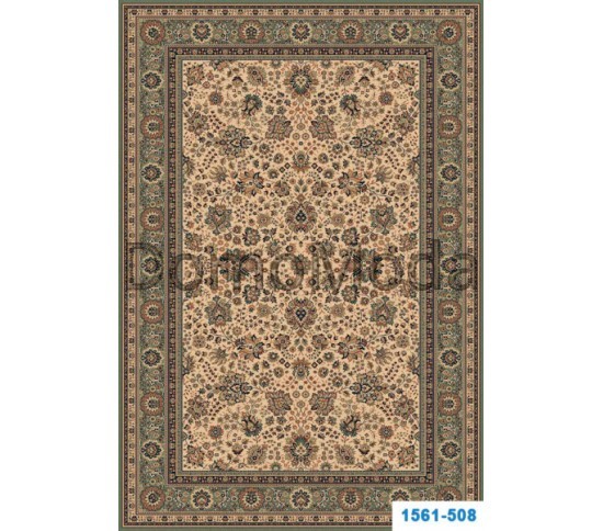 Шерстяний килим Royal 1561-508 beige-green Купити в інтернет магазині ДомоМода Шерстяний килим Royal 1561-508 beige-green - Висока якість за найкращою ціною в Україні