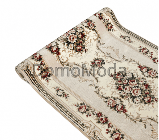 Синтетична килимова доріжка Selena / Lotos 574-100 beige - Висока якість за найкращою ціною в Україні зображення 3.