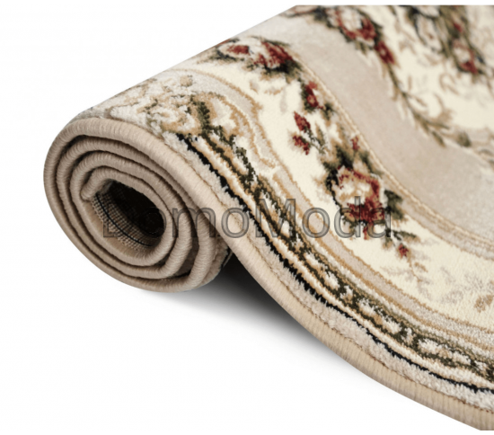 Синтетична килимова доріжка Selena / Lotos 574-100 beige - Висока якість за найкращою ціною в Україні зображення 4.