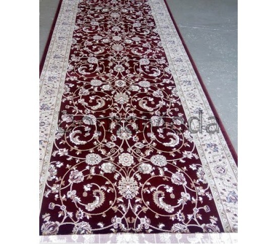 Высокоплотная ковровая дорожка Ottoman 0917 бордо - высокое качество по лучшей цене в Украине