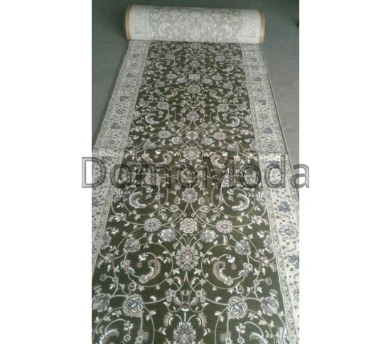 Высокоплотная ковровая дорожка Ottoman 0917 зеленый - высокое качество по лучшей цене в Украине