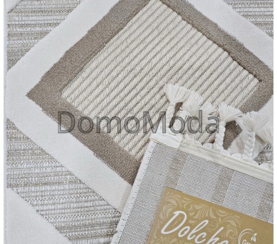 Безворсовый ковер DOLCHE 3294A CREAM / BEIGE - высокое качество по лучшей цене в Украине изображение 3.