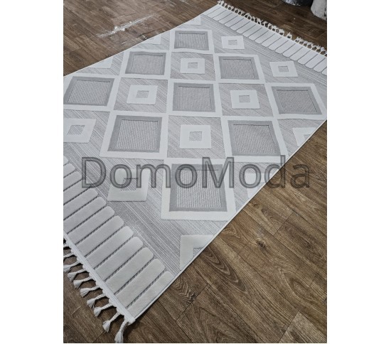 Безворсовый ковер DOLCHE 3294A CREAM / L.GREY - высокое качество по лучшей цене в Украине изображение 3.