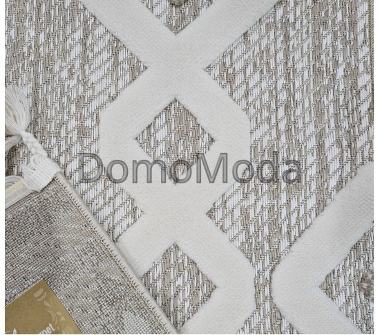 Безворсовый ковер DOLCHE 3295B CREAM / BEIGE Купить в интернет магазине ДомоМода фото 4 Безворсовый ковер DOLCHE 3295B CREAM / BEIGE - высокое качество по лучшей цене в Украине изображение 4.