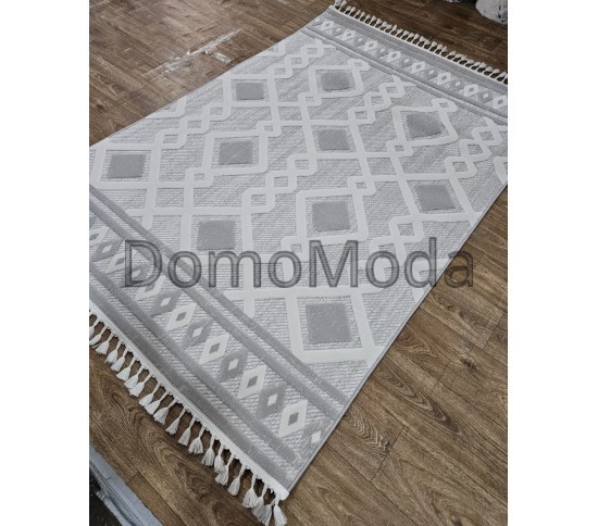 Безворсовий килим DOLCHE 3295B CREAM / L.GREY - Висока якість за найкращою ціною в Україні зображення 2.