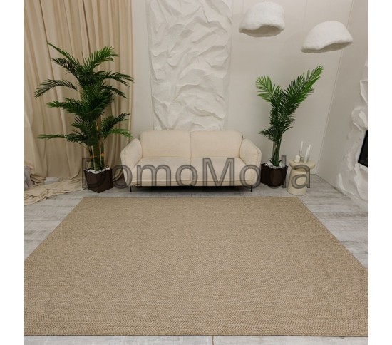 Безворсовий килим NATURA B3672C beige - Висока якість за найкращою ціною в Україні зображення 2.