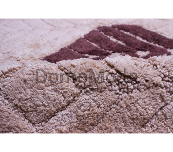 Коврик для ванной Banio 5734 beige-brown - высокое качество по лучшей цене в Украине изображение 2.