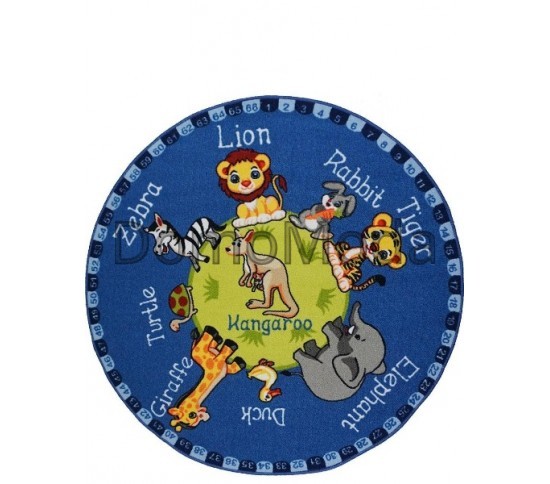 Дитячий килим Animal Planet Blue - Висока якість за найкращою ціною в Україні