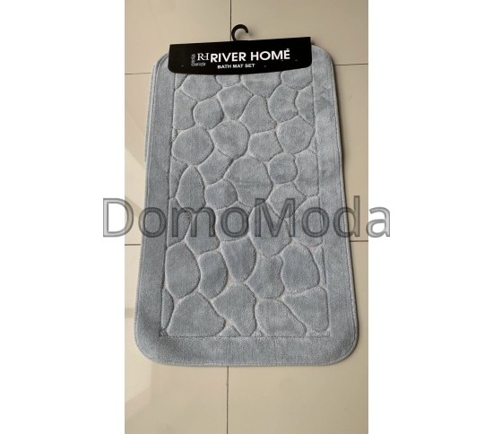 Коврик для ванной River Home 002 grey (два коврики: туалет+ванная) Купить в интернет магазине ДомоМода Коврик для ванной River Home 002 grey (два коврики: туалет+ванная) - высокое качество по лучшей цене в Украине