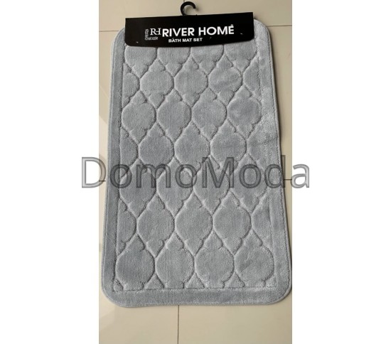 Коврик для ванной River Home 004 grey (два коврики: туалет+ванная) Купить в интернет магазине ДомоМода Коврик для ванной River Home 004 grey (два коврики: туалет+ванная) - высокое качество по лучшей цене в Украине